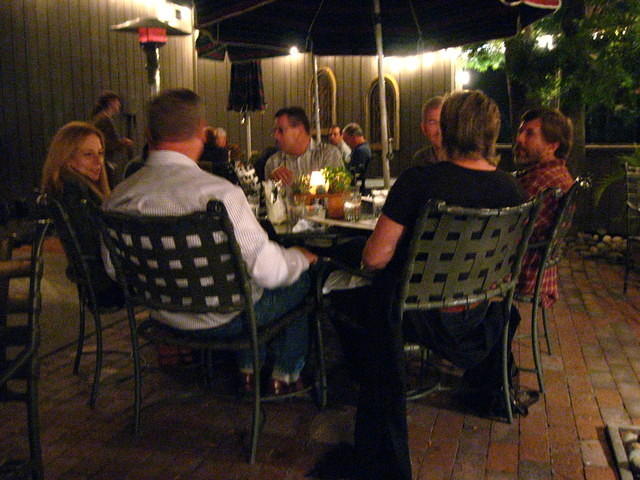 Dinner on the patio