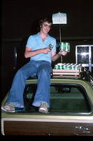 Pushing soda from Don's Pinto: Randy